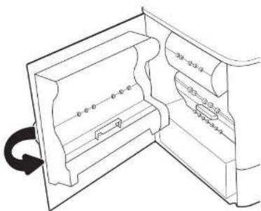 HP PageWide Enterprise 785f - Clear paper jams in the output bin - 2