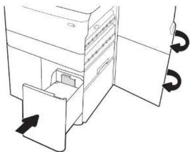 HP PageWide Enterprise 785f - Clear paper jams in the 4,000-sheet high-capacity input (HCI) tray - 10