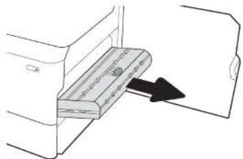 HP PageWide Enterprise 785f - Clear paper jams in the 4,000-sheet high-capacity input (HCI) tray - 4