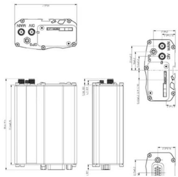 USRobotics Courier USR3500 - Mechanical Specifications - 1