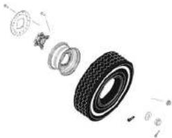 GEM eM1400 LSV (2012) - Wheel Installation - 1