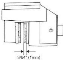 3/64" (1mm)