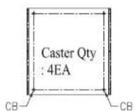Turbo air TCB-3SD-N6 - INSTALLATION OF THE CASTERS - 1