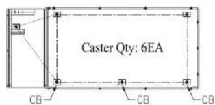 Turbo air TCB-2SB-N6 - INSTALLATION OF THE CASTERS - 2