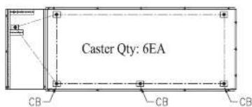 Turbo air TCB-3SB-N6 - INSTALLATION OF THE CASTERS - 3