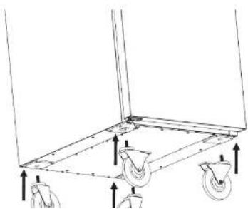 Beverage-Air TMR2HC-1S - INSTALLING THE CASTERS - 4