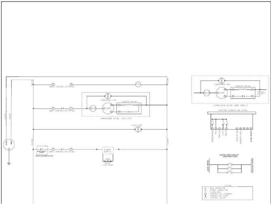Beverage-Air RI18HC-HG-26 - FOR THE SERVICE TECH · WIRING DIAGRAM · DANFOSS - 1