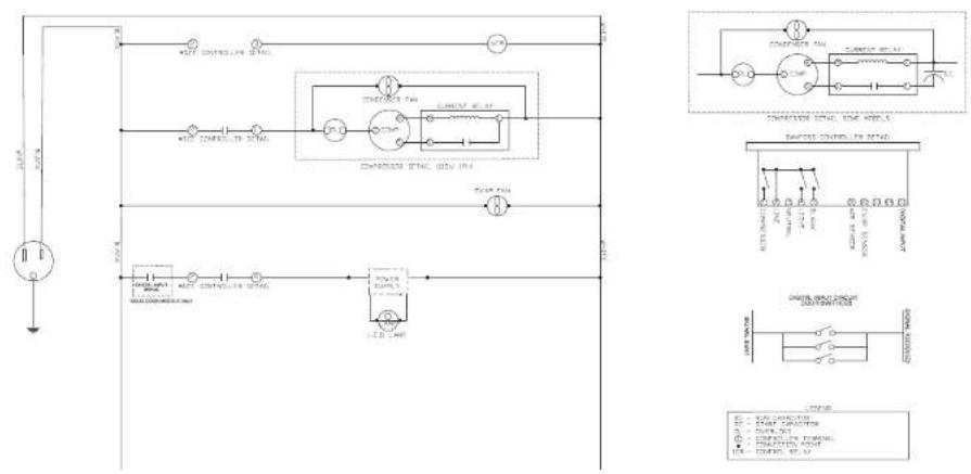 Beverage-Air MMR19HC-1-BB - FOR THE SERVICE TECH · WIRING DIAGRAM · DANFOSS - 1