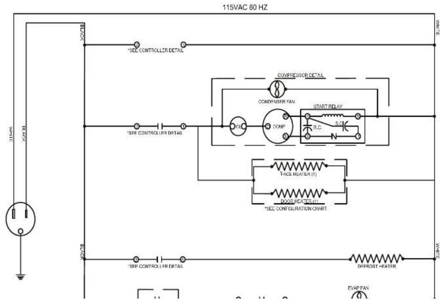 Beverage-Air HFP1HC-1HG - FOR THE SERVICE TECH · WIRING DIAGRAM FOR ONE SYSTEM MODELS - 1