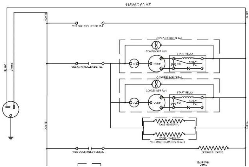 Beverage-Air HFP1HC-1HG - FOR THE SERVICE TECH · WIRING DIAGRAM FOR TWO SYSTEM MODELS - 1