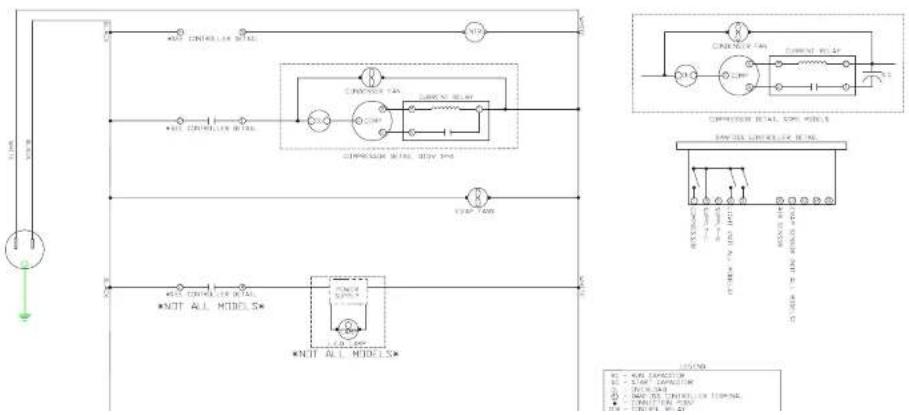 Beverage-Air SPED60HC-12C-4 - FOR THE SERVICE TECH - WIRING DIAGRAM - DANFOSS CONTROLLER - 1