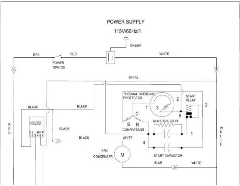 Beverage-Air MT34-1W - FOR THE SERVICE TECH - WIRING DIAGRAM FOR MT49 SLIDING DOOR - 1