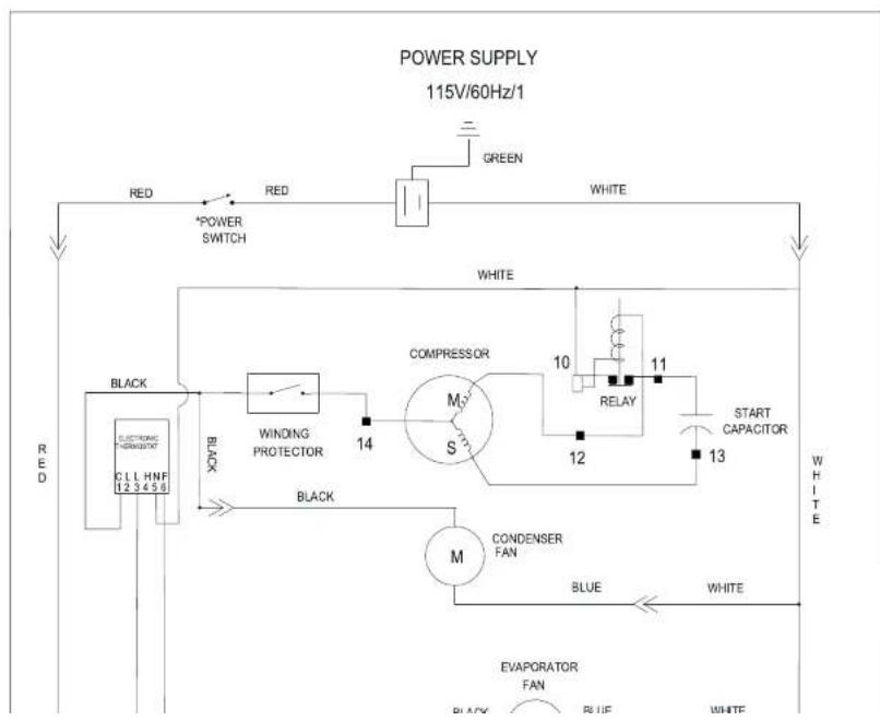 Beverage-Air MT34-1W - FOR THE SERVICE TECH - WIRING DIAGRAM FOR MT12 - 1