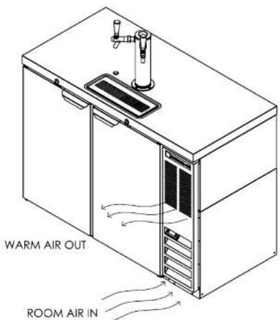 Beverage-Air DD24HC-1-S - AIRFLOW - 1