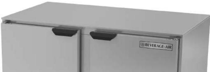 Beverage-Air UCF24HC-25-104 - INSTALLATION AND OPERATING INSTRUCTIONS for all Hydrocarbon Dual Temp Undercounter UCRF Refrigerator/Freezer Models - 1