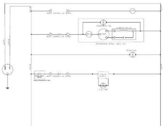 Beverage-Air MMR38HC-1-BS - FOR THE SERVICE TECH · WIRING DIAGRAM · DANFOSS - 1