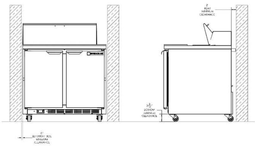 Beverage-Air SPE60HC-10C-CL - CLEARANCE AND PLACEMENT - 1