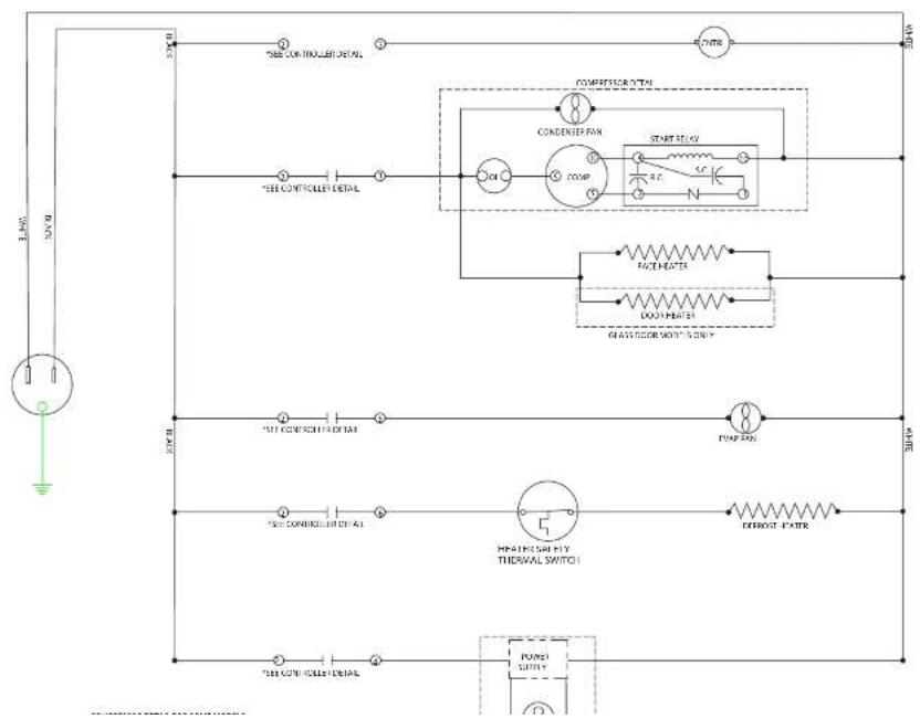 Beverage-Air WTFD36AHC-2-23 - FOR THE SERVICE TECH · WIRING DIAGRAM - 1