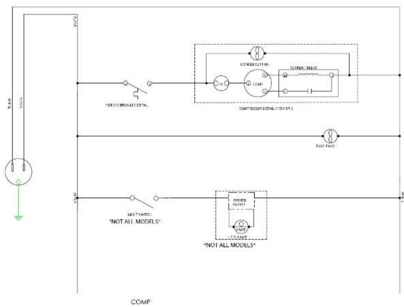 Beverage-Air DD50HC-1-C-B-ALT-WINE - FOR THE SERVICE TECH · WIRING DIAGRAM FOR THE DD24HC MODELS - 1