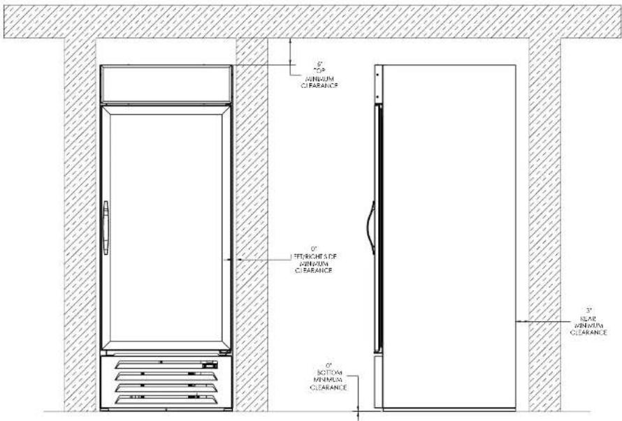 Beverage-Air MMF19HC-1-W-18 - CLEARANCE AND PLACEMENT - 1