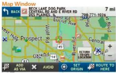 Map Window BACK BECK LAKE DOG PARK CENTRAL RD AND E RIVER RD DES PLAINES... 708-771-1026 WEST HWY PROSPECT 45 River Rd Central RETURN TO GPS LOCATION ADD AS VIA ✗ AVOID SET ORIGIN ROUTE TO HERE