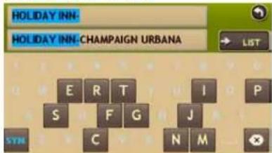 HOLIDAY INN- HOLIDAY INN-CHAMPAIGN URBANA LIST E R T I P S F G J SYN C N M