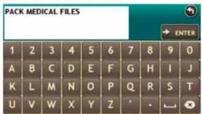 PACK MEDICAL FILES ENTER 1 2 3 4 5 6 7 8 9 0 A B C D E F G H I J K L M N O P Q R S T U V W X Y Z * - ↙