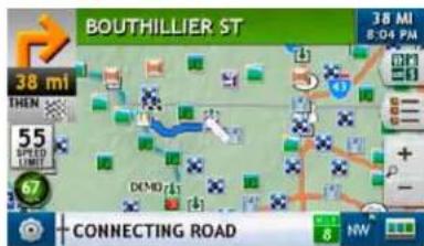 BOUTHILLIER ST 38 MI B:04 PM 38 mi THEN 55 SPEED LIMIT 67 DEM(7) CONNECTING ROAD 38 MI E:04 PM 6 NW