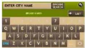 ENTER CITY NAME SPECISE SEARCH CREATE SEARCH LIST 1 7 Q W E R T Y U I O P A S D F G H J K L Z X C V B N M