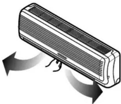 LG LSNK2460RL - To adjust left/right(Horizontal Airflow) direction - 1