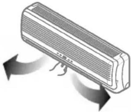 LG LS-L1261HM - To adjust left/right(Horizontal Airflow) direction - 1