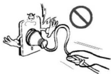 LG LS-C226VBL2 - Take care to ensure that power cords could not be pulled out or damaged during operation. - 1