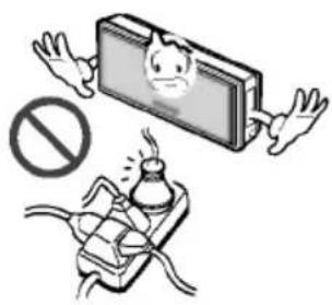 LG LS-C226VBL2 - Do not place a heater or other appliances near the power cable. - 1