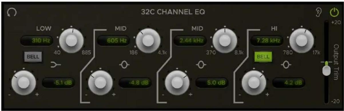 Harrison AVA Drum Flow - 32C Channel EQ - 1