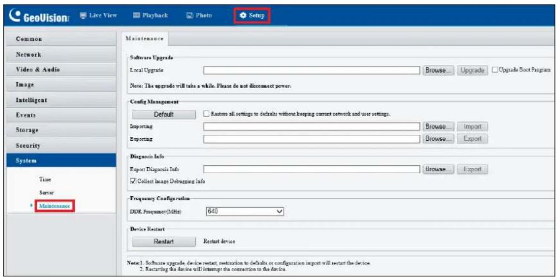 Geovision 125-TBL8804 - Using the Web Interface - 1