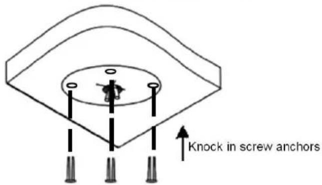 Geovision 125-TBL8804 - Insert the screw anchors. - 1