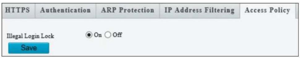 Geovision 125-TBL8804 - Access Policy - 1