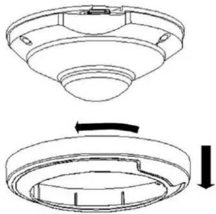 Geovision 125-TBL8804 - Remove the housing by turning it anticlockwise. - 1