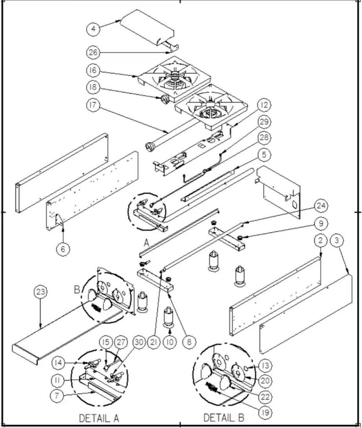 4 26 16 18 17 12 29 28 5 6 A 24 9 2 3 23 B 15 27 30 21 10 8 14 11 7 DETAIL A DETAIL B 13 20 22 19