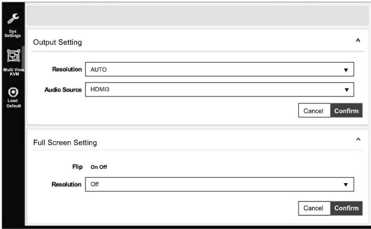 KanexPro SW-4X1KVMMV - Load Default in Web UI - 1