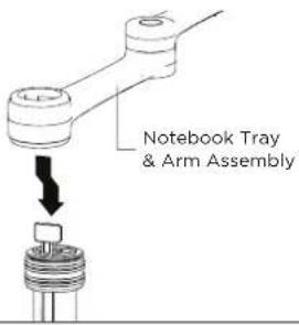 Atdec AF-AN-B - Attach notebook tray onto AF Pole - 3