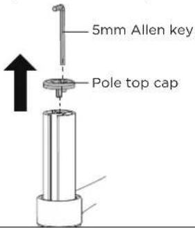 Atdec AF-AN-B - Remove existing arm and monitor from AF pole (Ensure monitor cables are unplugged) - 1