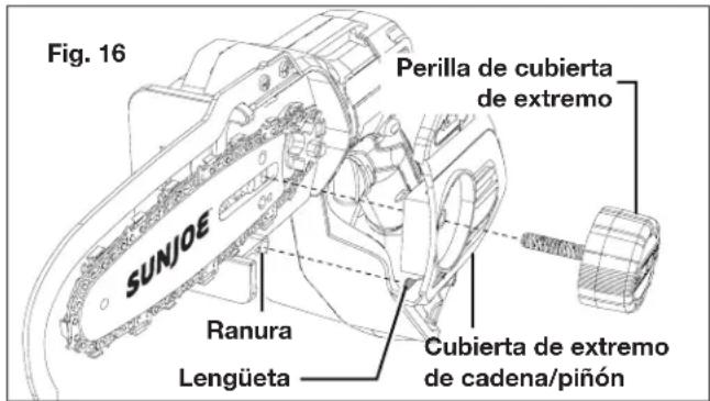 Sun Joe BDL-A0053 - Reemplazo de la barra-guía y cadena - 6