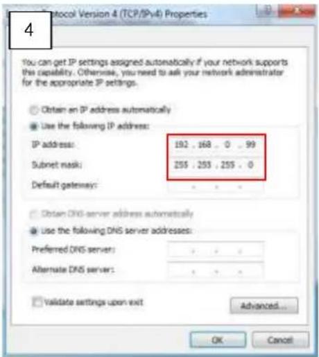ACTi B934 - Manually adjust the IP address of the PC - 4