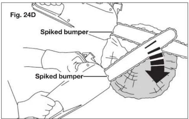 Sun Joe 20VIONLTE-CS10-RM - ⚠ WARNING! Do not buck logs that are larger than the maximum cutting thickness. - 4