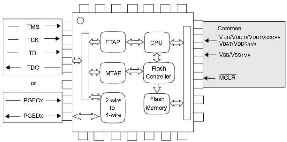 Microchip PIC32MX450F128L - Programming Interface - 1