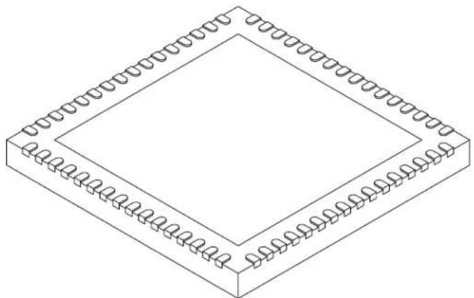 Microchip PIC32MX320F064H - 64-Lead Plastic Quad Flat, No Lead Package (MR) - 9x9x0.9 mm Body [QFN] With 7.15 x 7.15 Exposed Pad [QFN] - 1