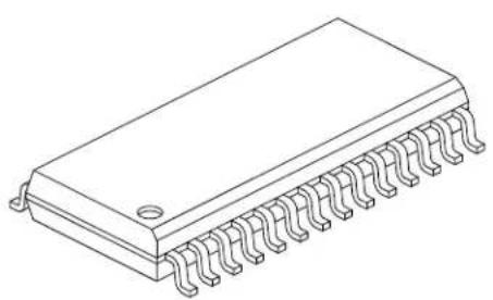 Microchip dsPIC33EP32GS202 - 28-Lead Plastic Small Outline (SO) - Wide, 7.50 mm Body [SOIC] - 2