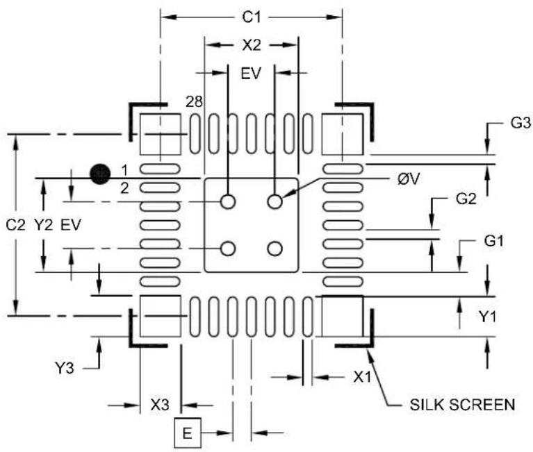 Microchip dsPIC33EP32GS202 - 28-Lead Ultra Thin Plastic Quad Flat, No Lead Package (M6) - 4x4x0.6 mm Body [UQFN] With Corner Anchors - 1