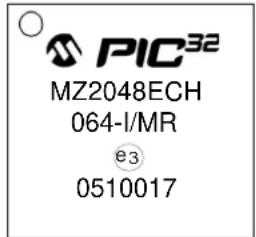 Microchip PIC32MZ2048ECM100 - Package Marking Information - 2